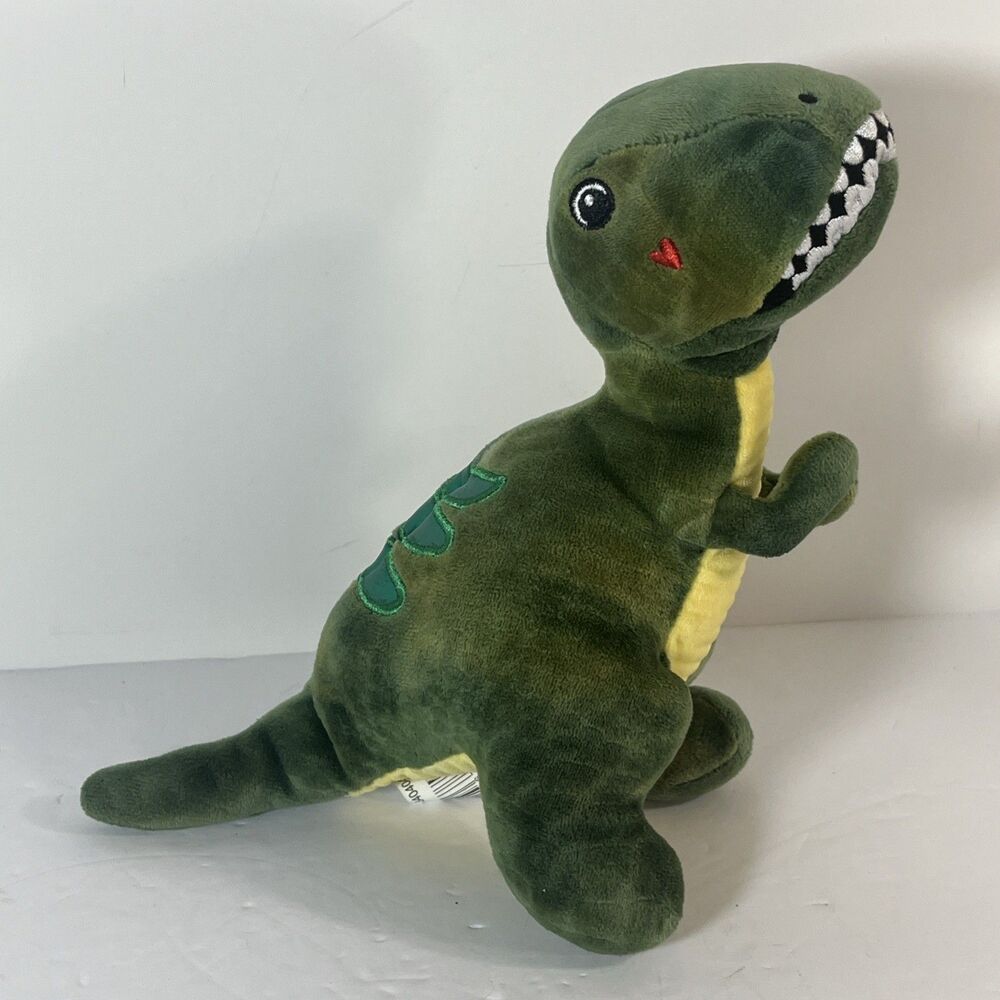 WAY TO CELEBRATE Valentine’s Day 9" Dinosaur Plush Dark Green W/ Facial Heart